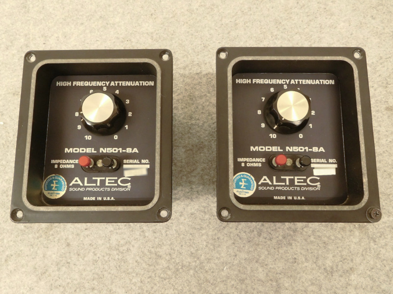 ALTEC アッテネーター　N1501-8A 2個テレビ・オーディオ・カメラ